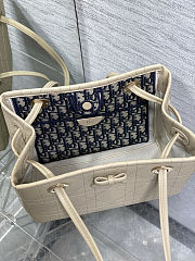Colestore Dior Small Dior Promenade Shopping Bag Beige Flat Cannage Calfskin 27 x 20 x 12.5 cm - 6