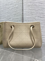 Colestore Dior Small Dior Promenade Shopping Bag Beige Flat Cannage Calfskin 27 x 20 x 12.5 cm - 3