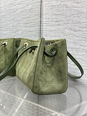 Colestore Dior Small Dior Promenade Shopping Bag Khaki Flat Cannage Suede Calfskin 27 x 20 x 12.5 cm  - 3
