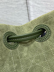 Colestore Dior Small Dior Promenade Shopping Bag Khaki Flat Cannage Suede Calfskin 27 x 20 x 12.5 cm  - 4