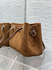 Colestore Dior Small Dior Promenade Shopping Bag Marron Bobby Flat Cannage Suede Calfskin 27 x 20 x 12.5 cm  - 6