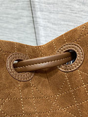 Colestore Dior Small Dior Promenade Shopping Bag Marron Bobby Flat Cannage Suede Calfskin 27 x 20 x 12.5 cm  - 4
