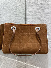 Colestore Dior Small Dior Promenade Shopping Bag Marron Bobby Flat Cannage Suede Calfskin 27 x 20 x 12.5 cm  - 3