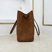 Colestore Dior Medium Dior Promenade Shopping Bag Marron Bobby Flat Cannage Suede Calfskin  37 x 29 x 14 cm - 5