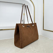 Colestore Dior Medium Dior Promenade Shopping Bag Marron Bobby Flat Cannage Suede Calfskin  37 x 29 x 14 cm - 2