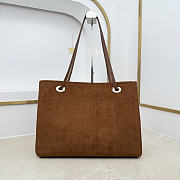 Colestore Dior Medium Dior Promenade Shopping Bag Marron Bobby Flat Cannage Suede Calfskin  37 x 29 x 14 cm - 4
