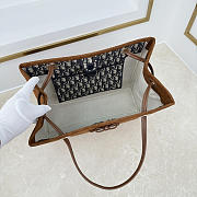 Colestore Dior Medium Dior Promenade Shopping Bag Marron Bobby Flat Cannage Suede Calfskin  37 x 29 x 14 cm - 3