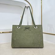 Colestore Dior Medium Dior Promenade Shopping Bag Khaki Flat Cannage Suede Calfskin  37 x 29 x 14 cm - 1
