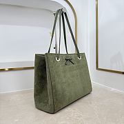 Colestore Dior Medium Dior Promenade Shopping Bag Khaki Flat Cannage Suede Calfskin  37 x 29 x 14 cm - 4