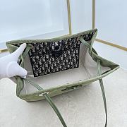 Colestore Dior Medium Dior Promenade Shopping Bag Khaki Flat Cannage Suede Calfskin  37 x 29 x 14 cm - 3