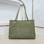 Colestore Dior Medium Dior Promenade Shopping Bag Khaki Flat Cannage Suede Calfskin  37 x 29 x 14 cm - 2