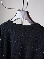 Colestore Louis Vuitton Sequin Embellished Cardigan Black - 5