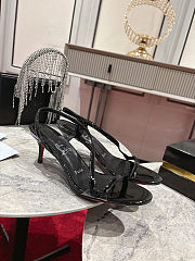 Colestore Christian Louboutin Rosa Z Sandals - Patent calf leather - Black - 6