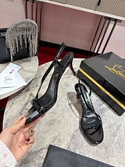 Colestore Christian Louboutin Rosa Z Sandals - Patent calf leather - Black - 5