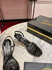Colestore Christian Louboutin Rosa Z Sandals - Patent calf leather - Black - 2