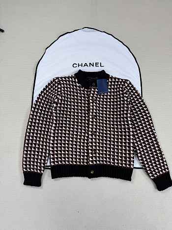 Colestore Louis Vuitton Chunky Knit Wool Cardigan Coffee Bean
