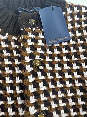 Colestore Louis Vuitton Chunky Knit Wool Cardigan Coffee Bean - 5