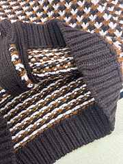 Colestore Louis Vuitton Chunky Knit Wool Cardigan Coffee Bean - 2