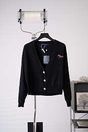 Colestore Louis Vuitton Signature Jewel Button Cardigan Black - 1