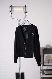Colestore Louis Vuitton Signature Jewel Button Cardigan Black - 5