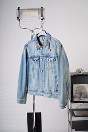 Colestore Louis Vuitton Chinese Valentine’s Day LV Denim Trucker Jacket Washed Indigo - 6