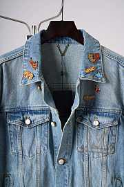Colestore Louis Vuitton Chinese Valentine’s Day LV Denim Trucker Jacket Washed Indigo - 5