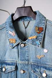 Colestore Louis Vuitton Chinese Valentine’s Day LV Denim Trucker Jacket Washed Indigo - 4