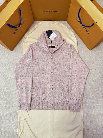 Colestore Louis Vuitton Tweed Mohair Cardigan Dusty Pink