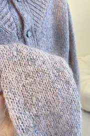 Colestore Louis Vuitton Tweed Mohair Cardigan Dusty Pink - 3