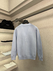 Colestore Louis Vuitton Embroidered Signature Jacquard Cardigan Arctic Ice - 2