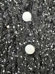 Colestore  Dior Fitted Cardigan Black Tulle with White PolkaDior Motif - 2