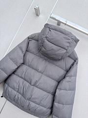 Colestore Miu Miu Light pongé down hoodie jacket Steel Gray - 3