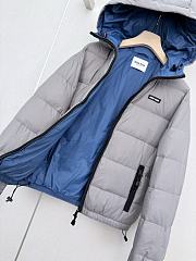 Colestore Miu Miu Light pongé down hoodie jacket Steel Gray - 2