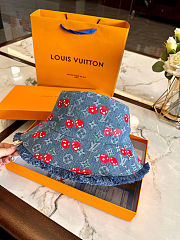 Colestore Louis Vuitton LV x TM Denim Cerise Bucket Hat Denim Blue 29 x 16 x 27 cm - 1