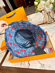 Colestore Louis Vuitton LV x TM Denim Cerise Bucket Hat Denim Blue 29 x 16 x 27 cm - 6
