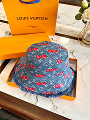 Colestore Louis Vuitton LV x TM Denim Cerise Bucket Hat Denim Blue 29 x 16 x 27 cm - 5