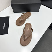 Colestore Chanel Métiers d’art 2026   Thongs   Goatskin Brown - 5