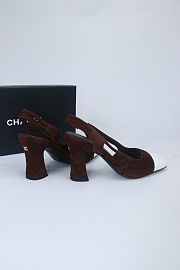 Colestore Chanel Fall-Winter 2026   Slingbacks   Suede Lambskin & Lambskin  Brown & White - 5