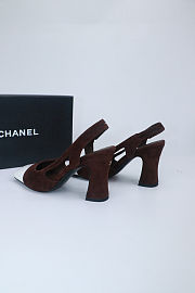 Colestore Chanel Fall-Winter 2026   Slingbacks   Suede Lambskin & Lambskin  Brown & White - 3