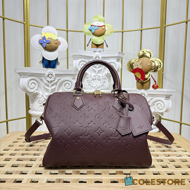 Colestore Louis Vuitton Speedy Soft 30 Garnet Embossed cowhide leather 30 x 21 x 17cm - 1