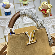 Colestore Louis Vuitton Capucines Mini Hazelnut Calfskin suede leather 21 x 13.6 x 8 cm - 4