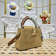 Colestore Louis Vuitton Capucines Mini Hazelnut Calfskin suede leather 21 x 13.6 x 8 cm - 2