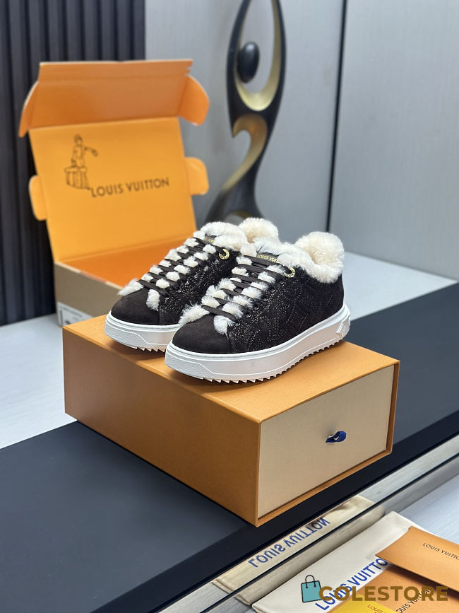 Colestore Louis Vuitton Flight Mode Time Out Sneaker Marron Brown - 1