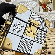 Colestore Louis Vuitton Tile Trunk Silver Mirror canvas 9 x 9 x 9 cm - 2