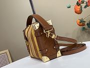Colestore Louis Vuitton Side Trunk MM Bag Tan Brown Calfskin suede 23.5 x 16 x 8.5 cm - 4