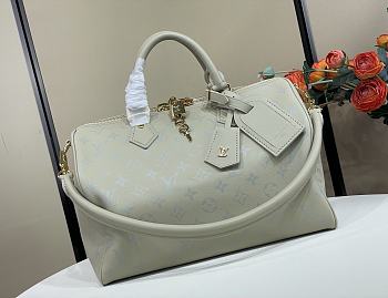 Colestore Louis Vuitton Speedy Soft 30 Bag Private Sage Green Calfskin 30 x 21 x 17cm