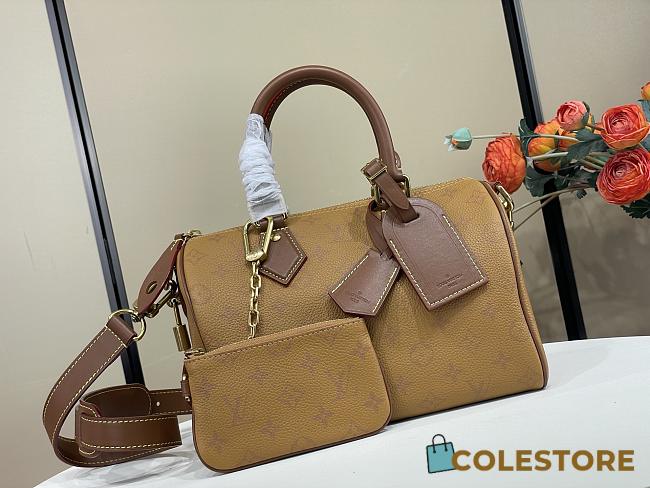 	 Colestore Louis Vuitton Speedy P9 Bandoulière 25 Monogram Apricot Brown 25 x 15 x 15 cm - 1