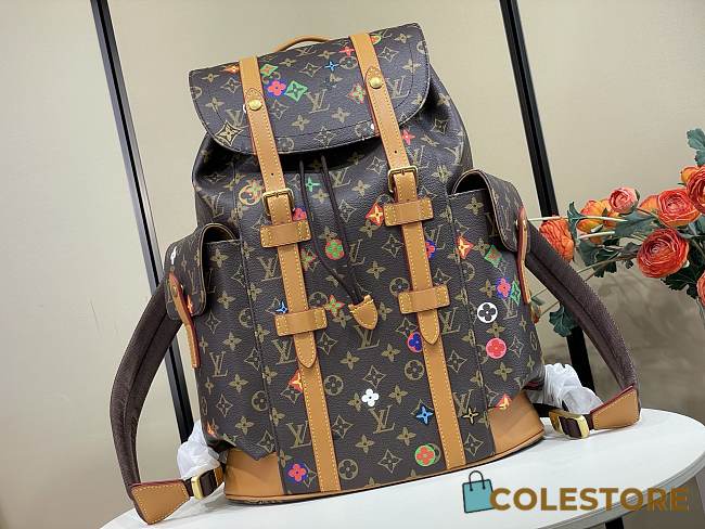 Colestore Louis Vuitton Christopher Backpack MM Monogram / Vintage / Multicolor 38 x 44 x 21cm - 1