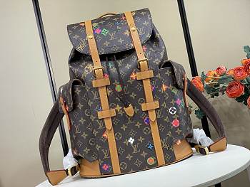 Colestore Louis Vuitton Christopher Backpack MM Monogram / Vintage / Multicolor 38 x 44 x 21cm
