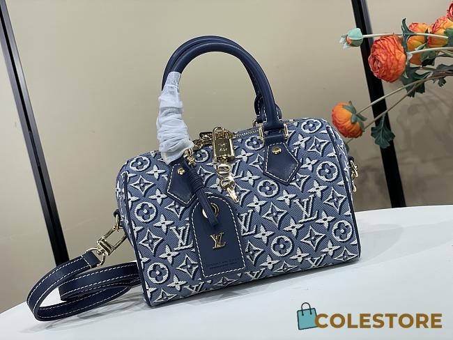 Colestore Louis Vuitton Speedy Bandoulière 20 Monogram Emblème Monogram Bleu 20.5 x 13.5 x 12 cm - 1